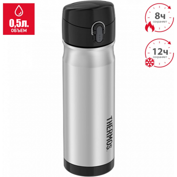 Термокружка THERMOS JMW-500 SBK 0.5л. стальной/черный Термокружка THERMOS JMW-500 SBK 0.5л. стальной/черный